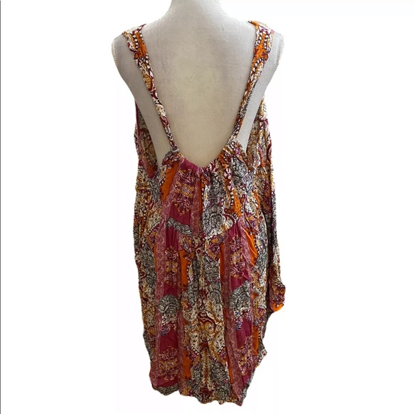 NEW Free People Count Me In Trapeze Top lace pink M - Picture 6 of 6